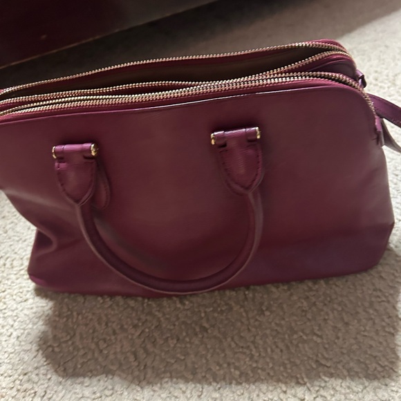 Ralph Lauren Burgundy Leather Satchel - Picture 5 of 12